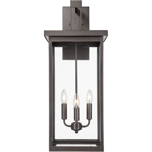 Barkeley 4 Light 30 inch Powder Coated Bronze Outdoor Wall Sconce